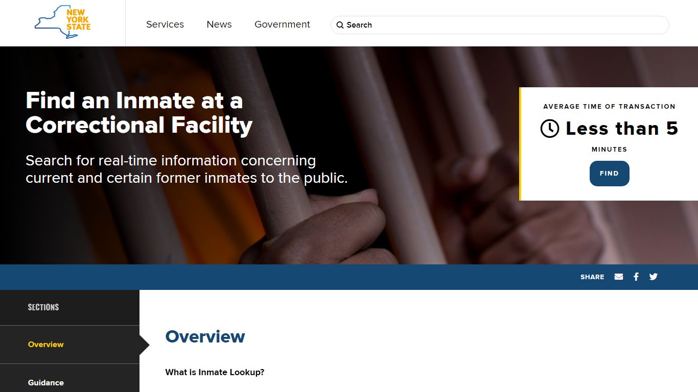 Find an Inmate at a Correctional Facility - The State of New York